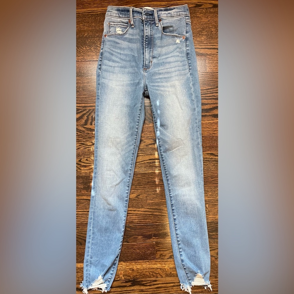 Abercrombie & Fitch High Rise Super Skinny Ankle Jeans Size 25